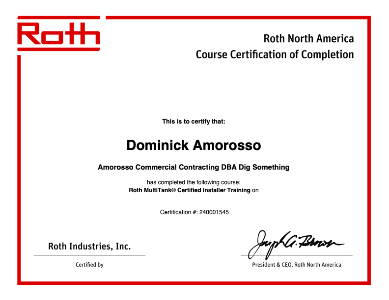 Roth Certification