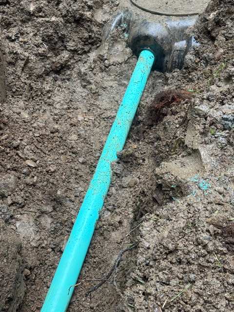Septic replacement work documented at the Accord, New York project